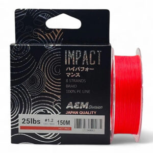 IMPACT 150m X8 #1,0 HOT RED 0,16mm